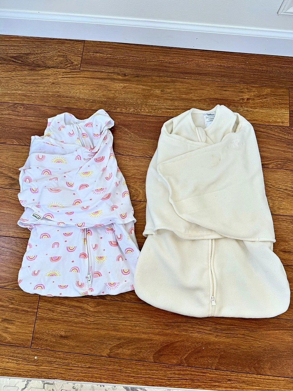 HALO SleepSack Swaddle Baby Pink & Cream Set Newborn